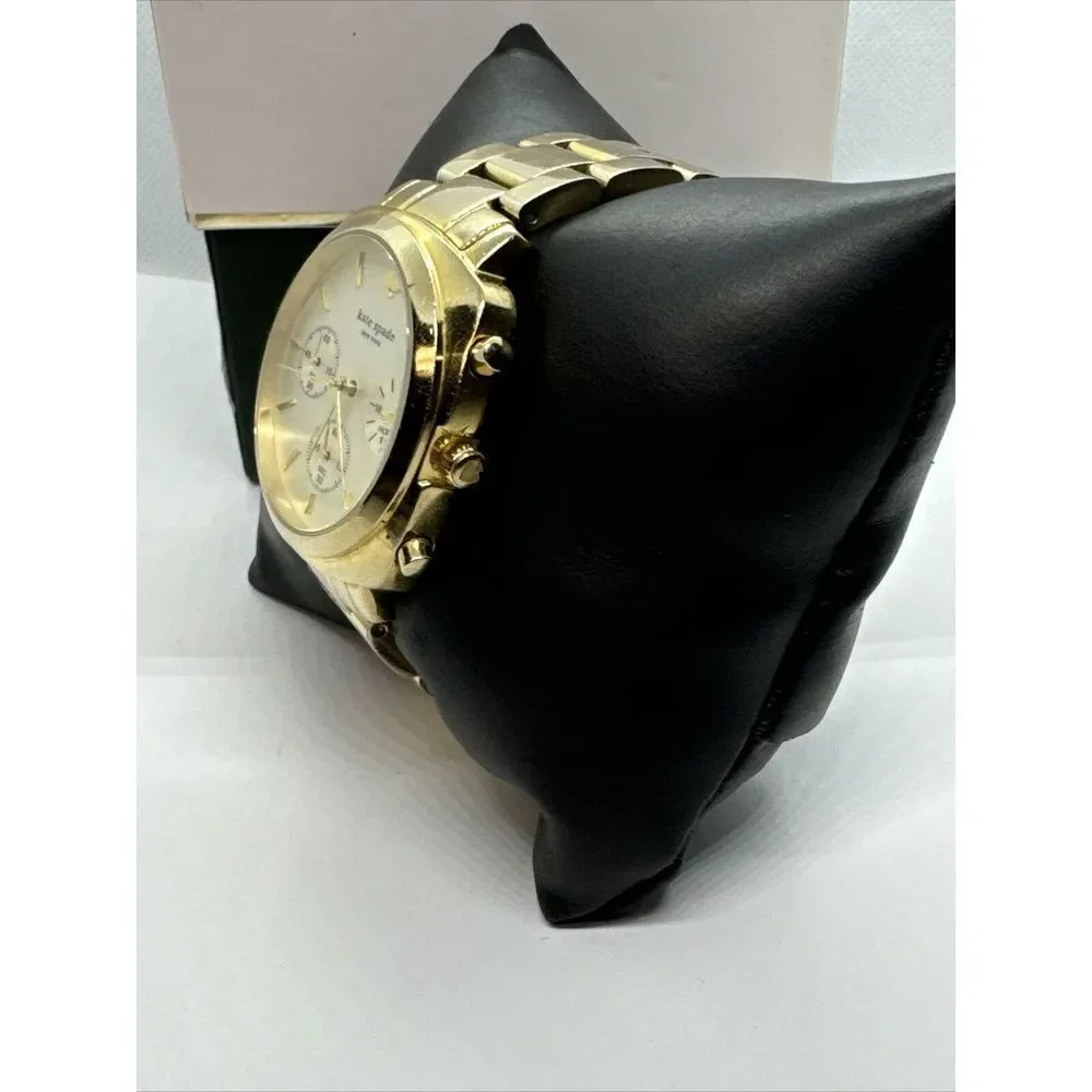 Kate Spade New York 0100 Women's Gold Stainless Steel Analog Dial Watch JNA160
